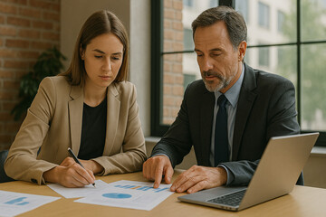 businesspeople working together