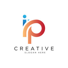 ip logo icon design template