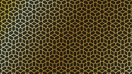 Luxury Golden Islamic Geometric Pattern Background