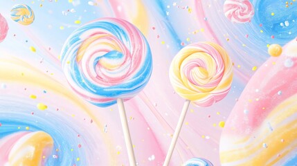 candy with handle sticks 