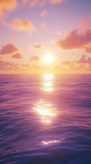Obraz premium Serene Sunset Ocean Landscape