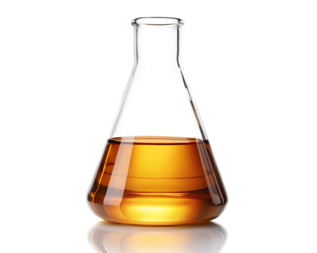 Laboratory Flask with Liquid Inside