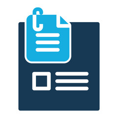 Fototapeta premium This is the Sticky Note icon from the Organization icon collection with Duo Tone style