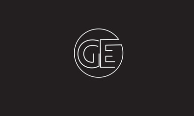 GE, EG , G , E, Abstract Letters Logo Monogram	
