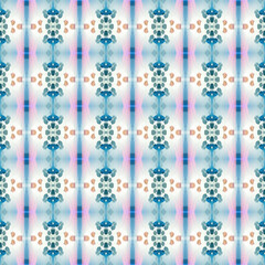 Seamless art pattern ornament strip, abstract 