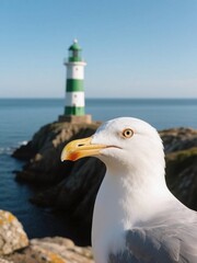 seagull on the pier