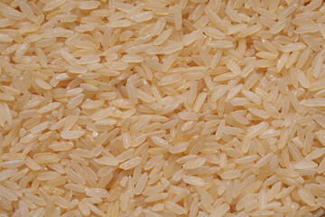 Long hard rice in the background. The ingredient for cooking.