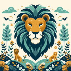lion vector illustration