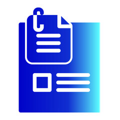 This is a Sticky Note icon from the Organization icon collection with Solid Gradient style