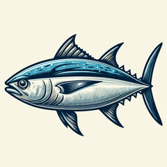 tuna fish vector illustration 