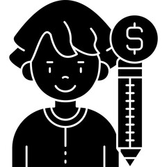 Writer Icon Vector Element