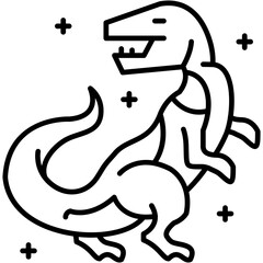 Dinosaur Icon Vector Element