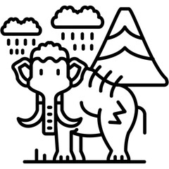 Prehistoric Icon Vector Element