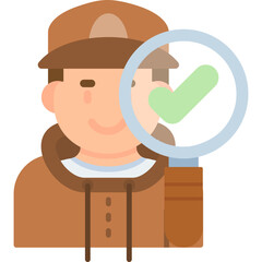 Archeologist Icon Vector Element