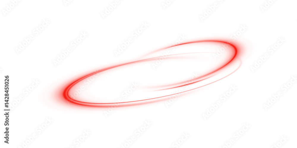 Canvas Prints red shiny sparks spiral wave. curved bright speed line rotates. shiny wavy path. magic red swirl wit