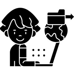 Data Sharing Icon Vector Element