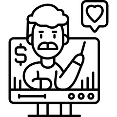 Tutor Icon Vector Element