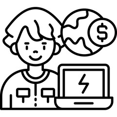 Gamer Icon Vector Element