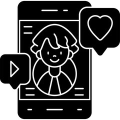 Influencer Icon Vector Element