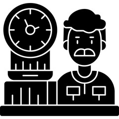 Cashier Time Icon Vector Element