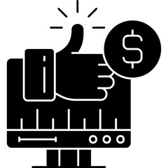 Thumb Up Icon Vector Element