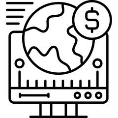 Money Transfer Icon Vector Element