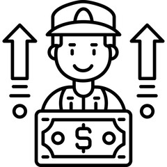 Fixed Interest Rate Icon Vector Element