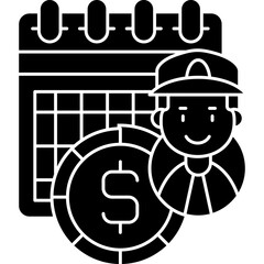 Paycheck Icon Vector Element