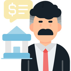 Bank Account Icon Vector Element