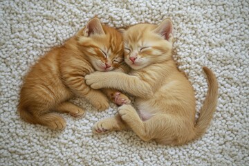 Two ginger kittens cuddling (1)
