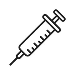 Syringe icon vector image. Suitable for mobile apps, web apps and print media.