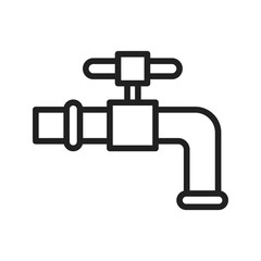 Water Tap icon vector image. Suitable for mobile apps, web apps and print media.