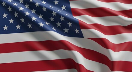 Obraz premium American Flag Waving