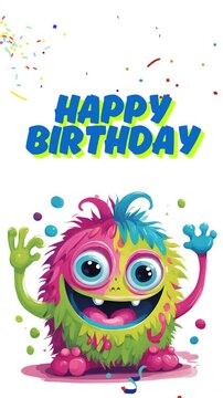 HAPPY BIRTHDAY CON MOSTRO