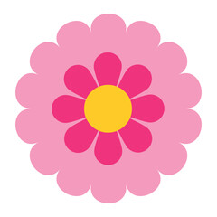 Minimal abstract floral flat artwork soft color design