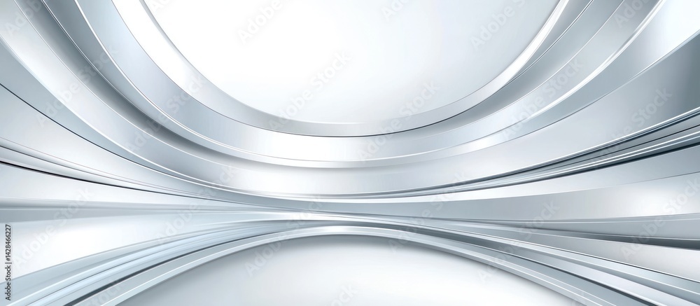 Poster abstract backdrop featuring a sleek design with metallic curves and gradients
