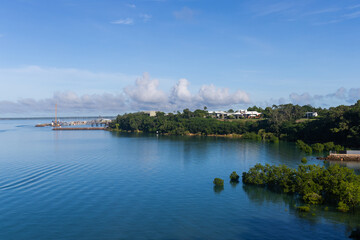 Beautiful ocean view from Darwin Esplanade, Australia.