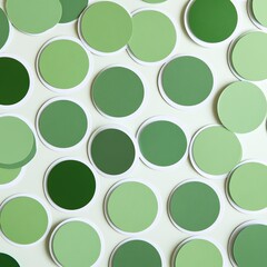 Shades of Green Circles