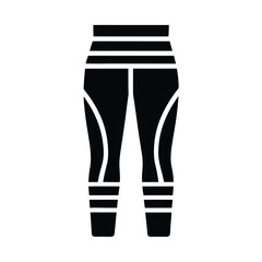 Leggings with Side Panels Vector Illustration