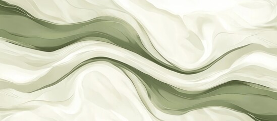 Obraz premium Serene waves: A muted palette of organic waves blending in soft, flowing movements