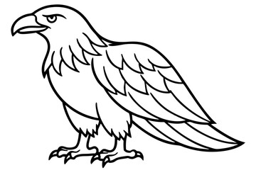 Fototapeta premium Majestic Eagle Outline