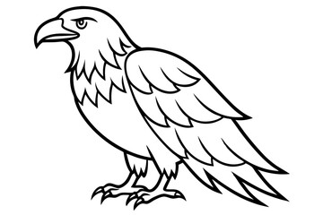 Majestic Eagle Outline
