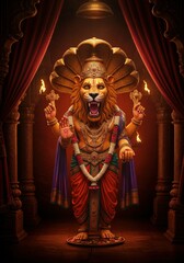 Fototapeta premium Lord Narshimha