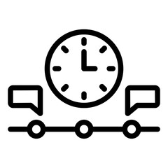 Obraz premium time line icon