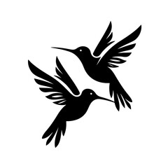 Hummingbird silhouette