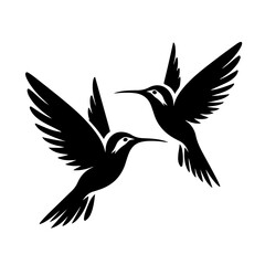 Fototapeta premium Hummingbird silhouette