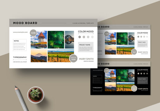 Creative Mood Board Template Layout