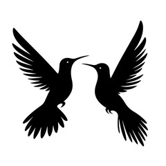 Hummingbird silhouette