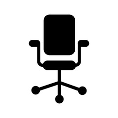 Fototapeta premium Barber Chair Vector Icon