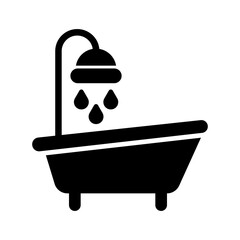 Spa Shower Vector Icon